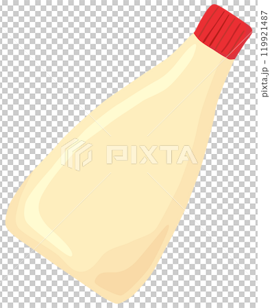 簡單的蛋黃醬插畫向量素材 119921487