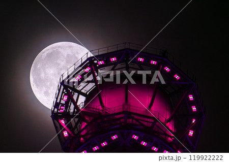 《東京都》スカイツリーとスーパームーン・2024年10月17日 《東京都》スカイツリーとスーパームーン・2024年10月17日 119922222