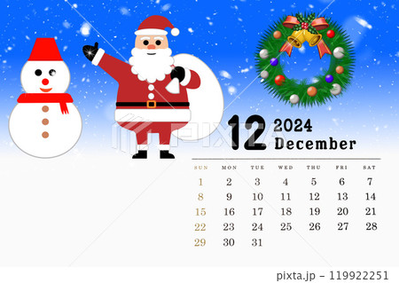 12月のカレンダー 12月のカレンダー 119922251