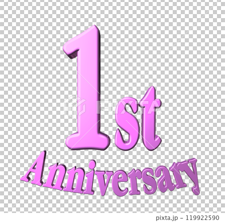 3DCG角色「1st Anniversary/一週年」紫色、紫色、粉紅色 3DCG角色「1st Anniversary/一週年」紫色、紫色、粉紅色 119922590