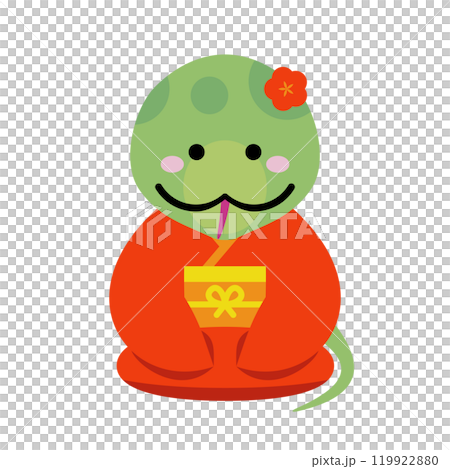 2025 New Year's card illustration material 119922880