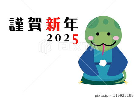 2025年　年賀状イラスト素材 119923199