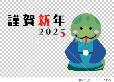 2025年　年賀状イラスト素材 119923199