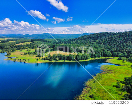 空撮　夏風景 119923200