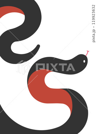 25の形になる蛇のグラフィック 25の形になる蛇のグラフィック 119923632