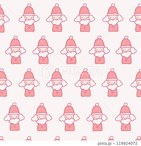 シンプルなサンタさんのアイコンの背景画像イラスト8 119924072