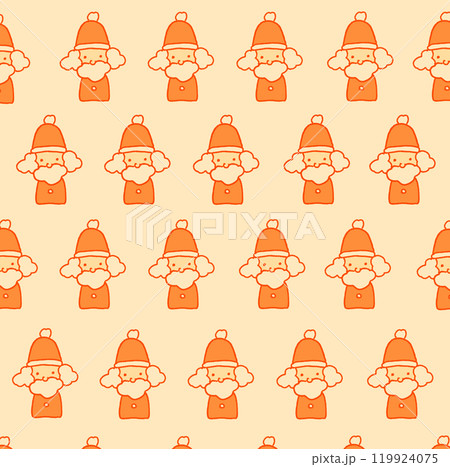 シンプルなサンタさんのアイコンの背景画像イラスト13 119924075