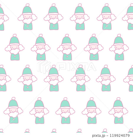 シンプルなサンタさんのアイコンの背景画像イラスト11 119924079