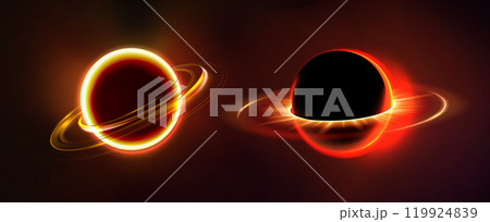 Glowing planetary spheres with luminous rings Glowing planetary spheres with luminous rings 119924839