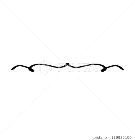 Hand drawn divider icon vector illustration design element of swish, swash, swoosh underline swirl squiggle stroke line Hand drawn divider icon vector illustration design element of swish, swash, swoosh underline swirl squiggle stroke line 119925100