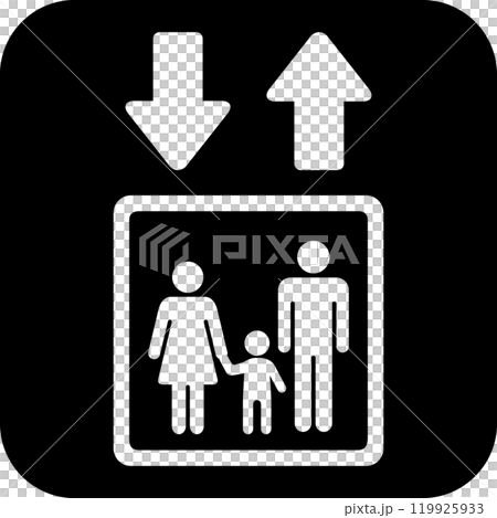 エレベーターのアイコン 119925933