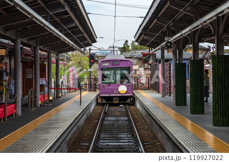 京都 嵐山駅の風景 119927022
