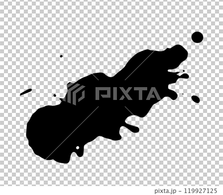 黒 インク 液体 飛沫 斜め 筆 ベクター イラスト 黒 インク 液体 飛沫 斜め 筆 ベクター イラスト 119927125