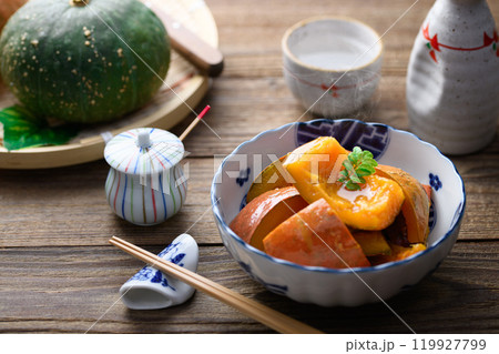 ホクホクして美味しい! 赤かぼちゃの煮物 ホクホクして美味しい! 赤かぼちゃの煮物 119927799
