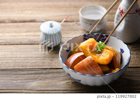 ホクホクして美味しい! 赤かぼちゃの煮物 ホクホクして美味しい! 赤かぼちゃの煮物 119927802