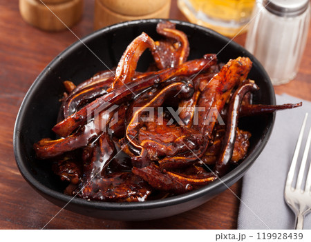 Appetizing Korean pork ears 119928439