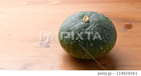 かぼちゃ 木目背景 119928561