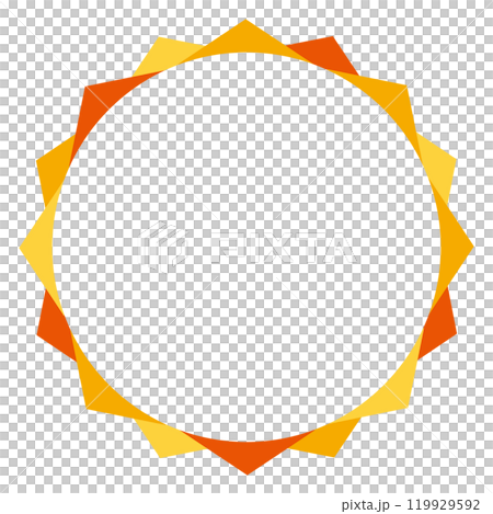円環の飾りのある背景 119929592