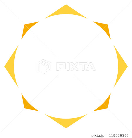 円環の飾りのある背景 119929593