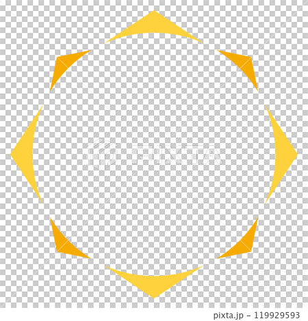 円環の飾りのある背景 119929593