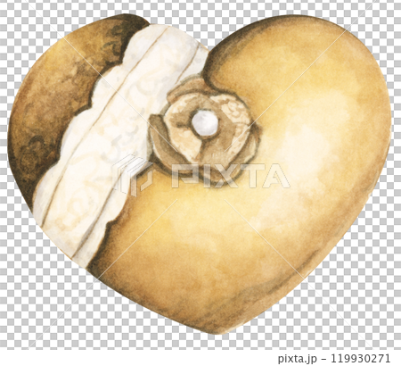 Watercolor painting of Heart. 119930271