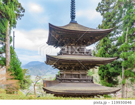 国宝 大法寺三重塔 長野県小県郡青木村 国宝 大法寺三重塔 長野県小県郡青木村 119930846