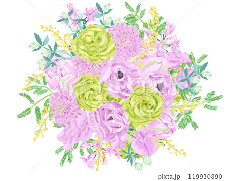 シックな花のブーケ シックな花のブーケ 119930890