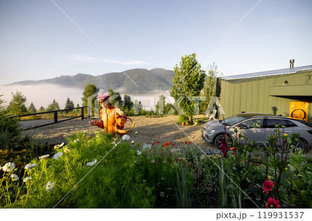Morning Harvest with a View Morning Harvest with a View 119931537