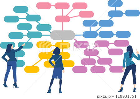 マインドマップのイラスト マインドマップのイラスト 119931551