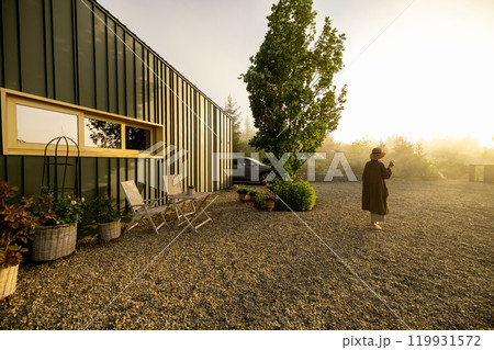 Morning Serenity at a Modern Cabin Morning Serenity at a Modern Cabin 119931572