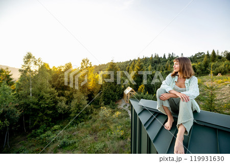 Morning Reflection on Mountain Rooftop Morning Reflection on Mountain Rooftop 119931630