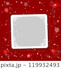 Christmas Snowy snapshot photo frame red template 119932493