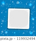 Christmas Snowy snapshot photo frame blue template 119932494
