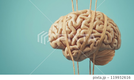 A visually striking representation of a brain...のイラスト素材 [119932616] - PIXTA