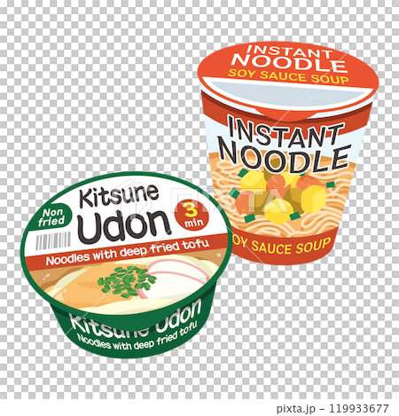 Instant cup noodles 119933677