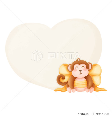 little girl sleeping on the cloud 119934296
