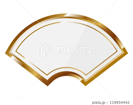 高級感のあるフレーム　ホワイト＆ゴールド 119934442