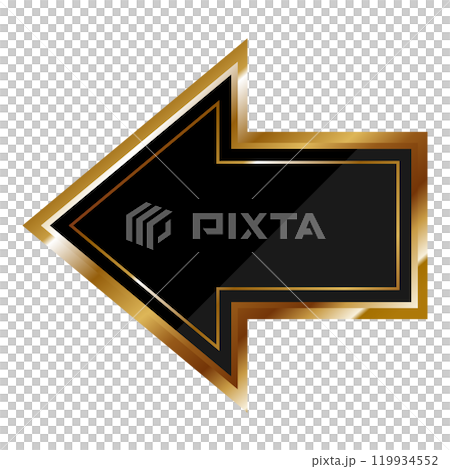 奢華箭頭黑金 119934552