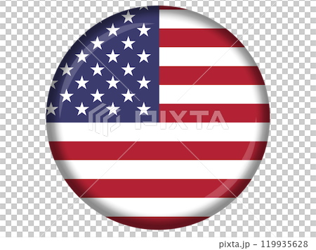Illustration of the American flag as a badge 119935628