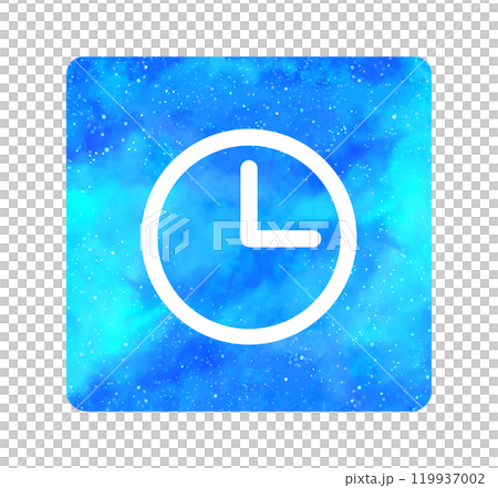 Light blue starry sky | Clock icon Light blue starry sky | Clock icon 119937002