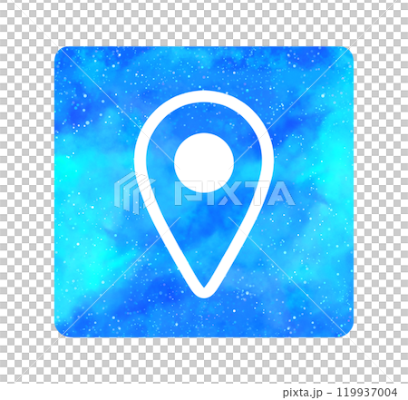淺藍色星空|地圖圖標 淺藍色星空|地圖圖標 119937004