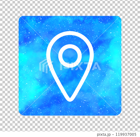Light blue starry sky | Map icon 119937005