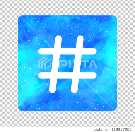 淺藍色星空標籤 119937006