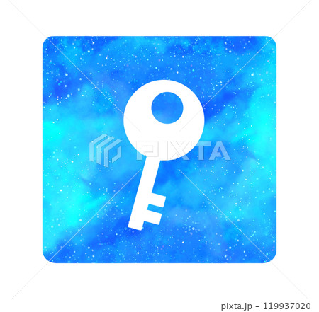 水色の星空｜鍵アイコン 119937020