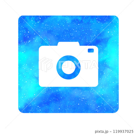 水色の星空｜カメラアイコン 119937025