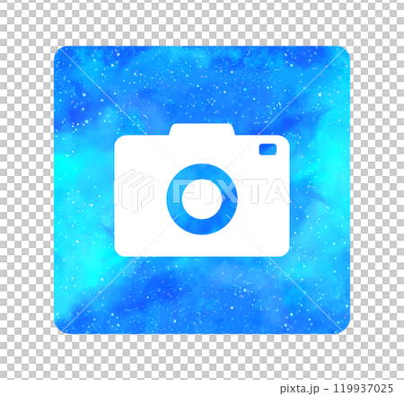 水色の星空｜カメラアイコン 119937025
