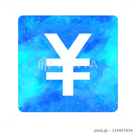 水色の星空｜シンプルな円マーク 119937034