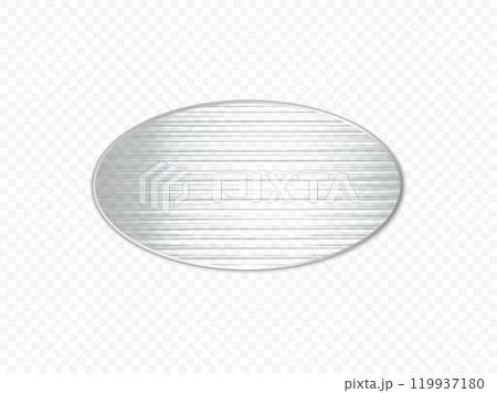 Texture of corrugated oval shaped glass. 119937180