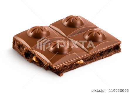 milk chocolate isolated on white background milk chocolate isolated on white background 119938096
