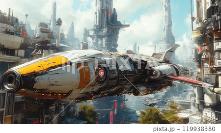 A Breathtaking View of a Futuristic Metropolis A Breathtaking View of a Futuristic Metropolis 119938380